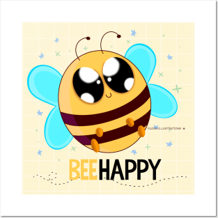 Bee Happy! Posters and Art